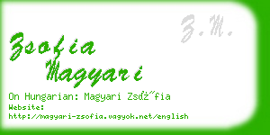 zsofia magyari business card